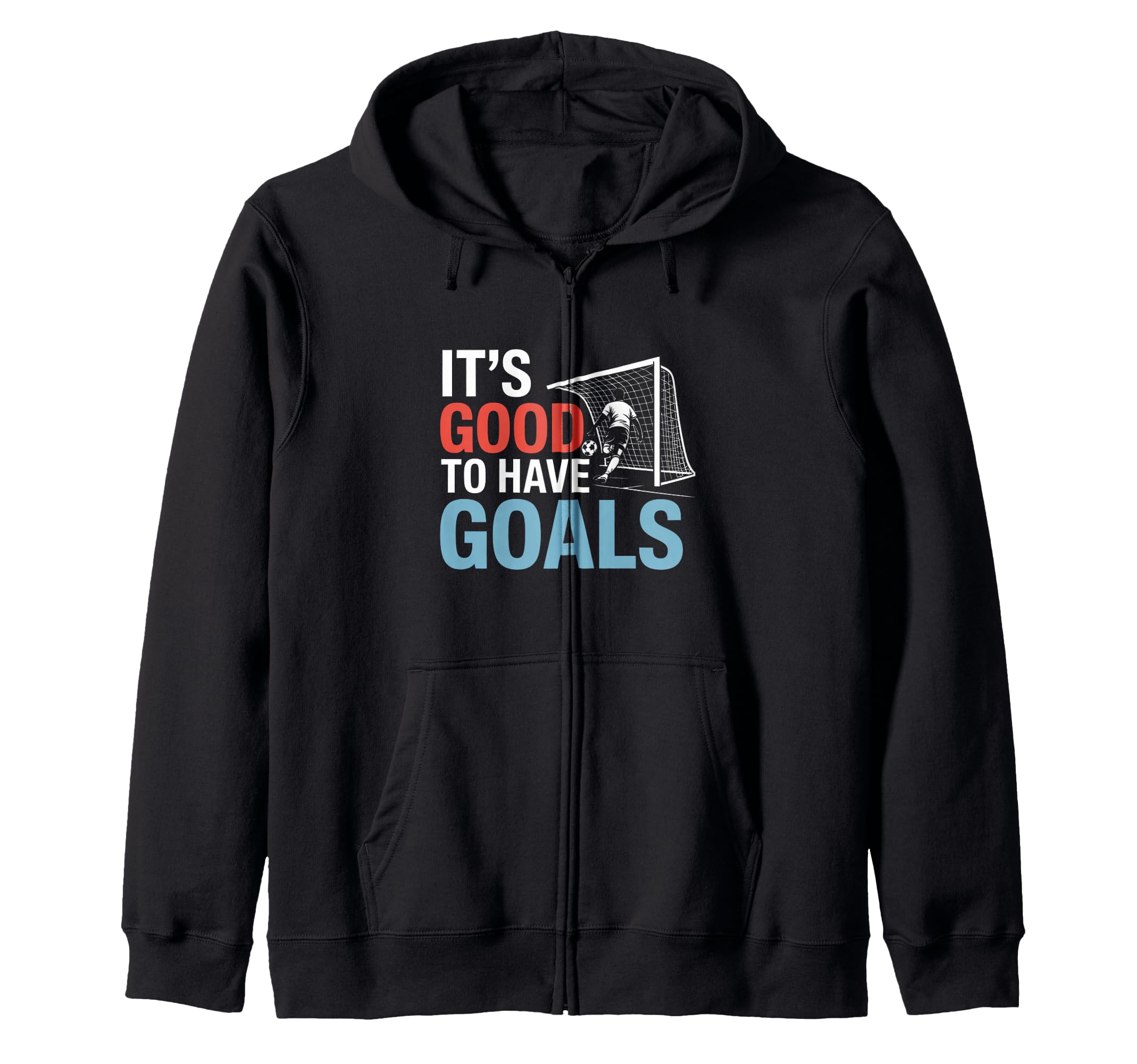 Lifes About Goals And Assists Soccer Fan Hoodie - Graphic Print Men Women