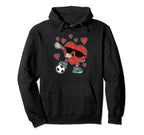 Dabbing Heart Dab Dance Valentines Day Hoodie - Unique Graphic for Adults