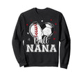 Ball Nana Baseball Soccer Heart Sweatshirt - Minimalist Print Men Women