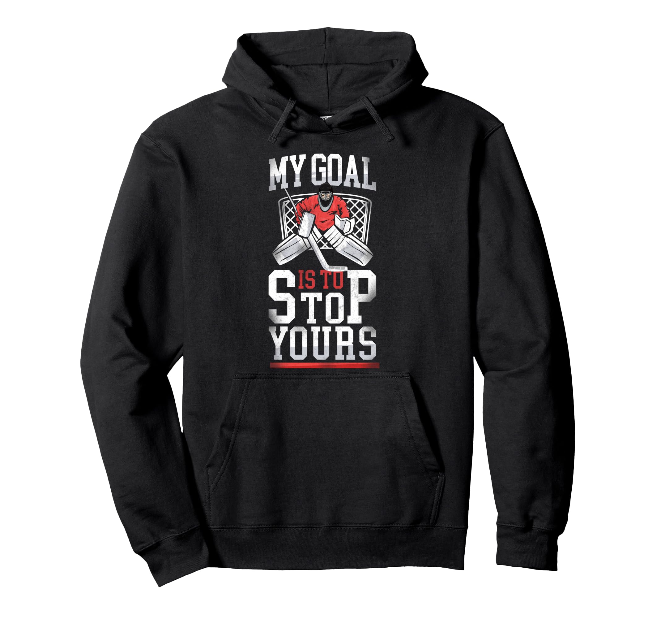 Ice Hockey Goalie Goalkeeper Hoodie - Trendy Graphic Unisex