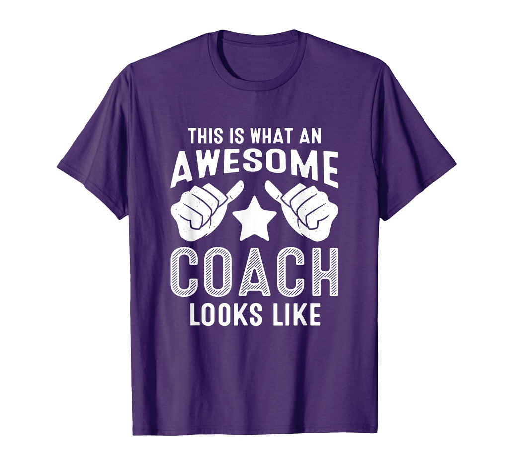 This Is What Awesome Coach Looks Like T-Shirt - Novelty Apparel for Adults