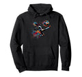 Soccer Player Kicking Ball Colorful Hoodie - Aesthetic Graphic for Adults