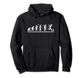 Soccer Player Evolution Funny Soccer Hoodie - Novelty Apparel for Adults