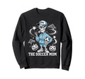 Soccer Mom Skeletton Halloween Sweatshirt - Trendy Graphic for Adults