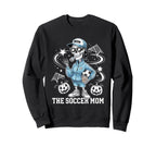 Soccer Mom Skeletton Halloween Sweatshirt - Trendy Graphic for Adults