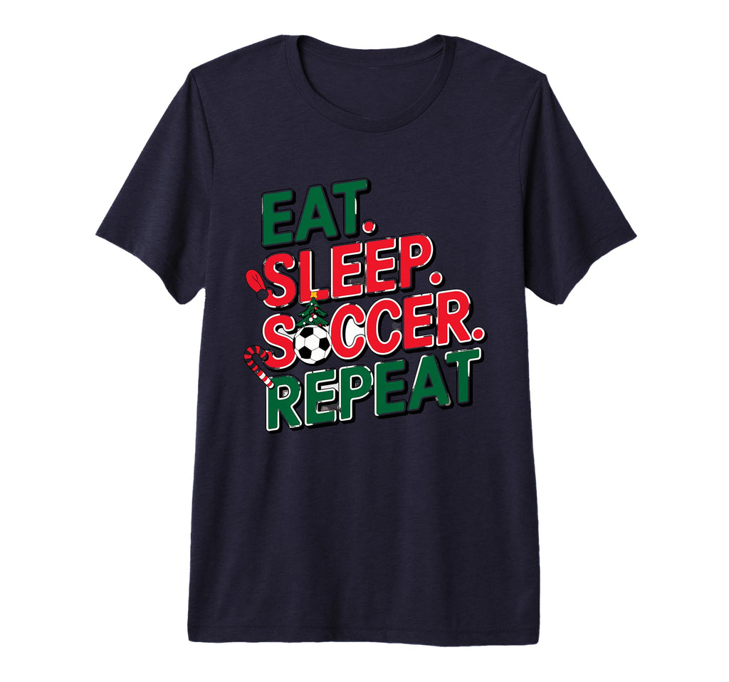 Eat Sleep Soccer Repeat Soccer Player T-Shirt - Streetwear Style Unisex
