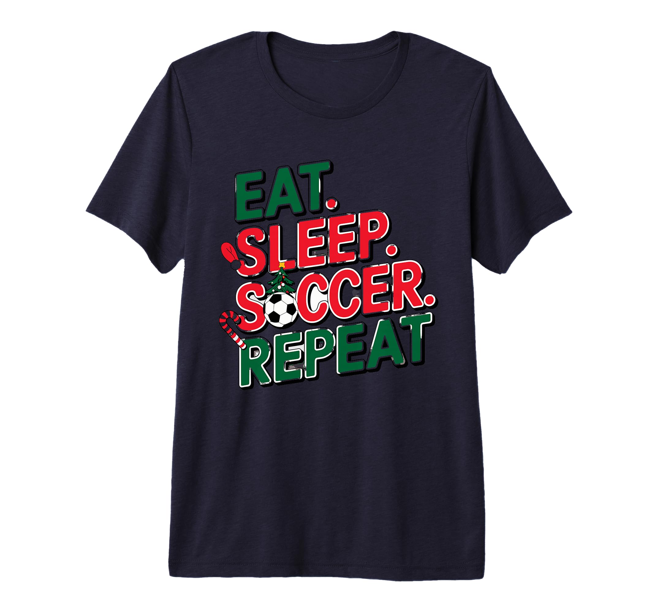 Eat Sleep Soccer Repeat Soccer Player T-Shirt - Streetwear Style Unisex