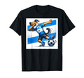 El Salvadors Dabbing Doggie Soccer T-Shirt - Minimalist Print Men Women