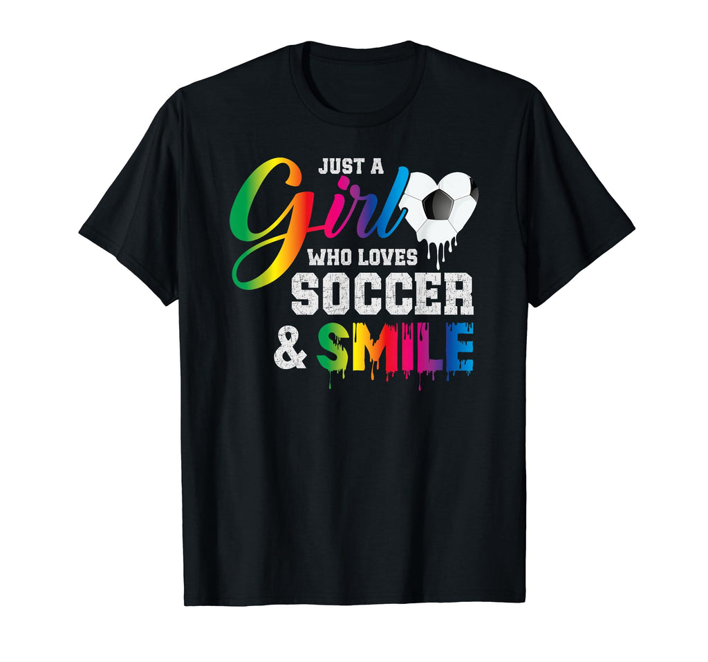 Just Who Loves Soccer And Slime Sports T-Shirt - Trendy Graphic Men Women