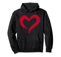 Valentines Day Heart Love Couple Hoodie - Custom Art Print Men Women
