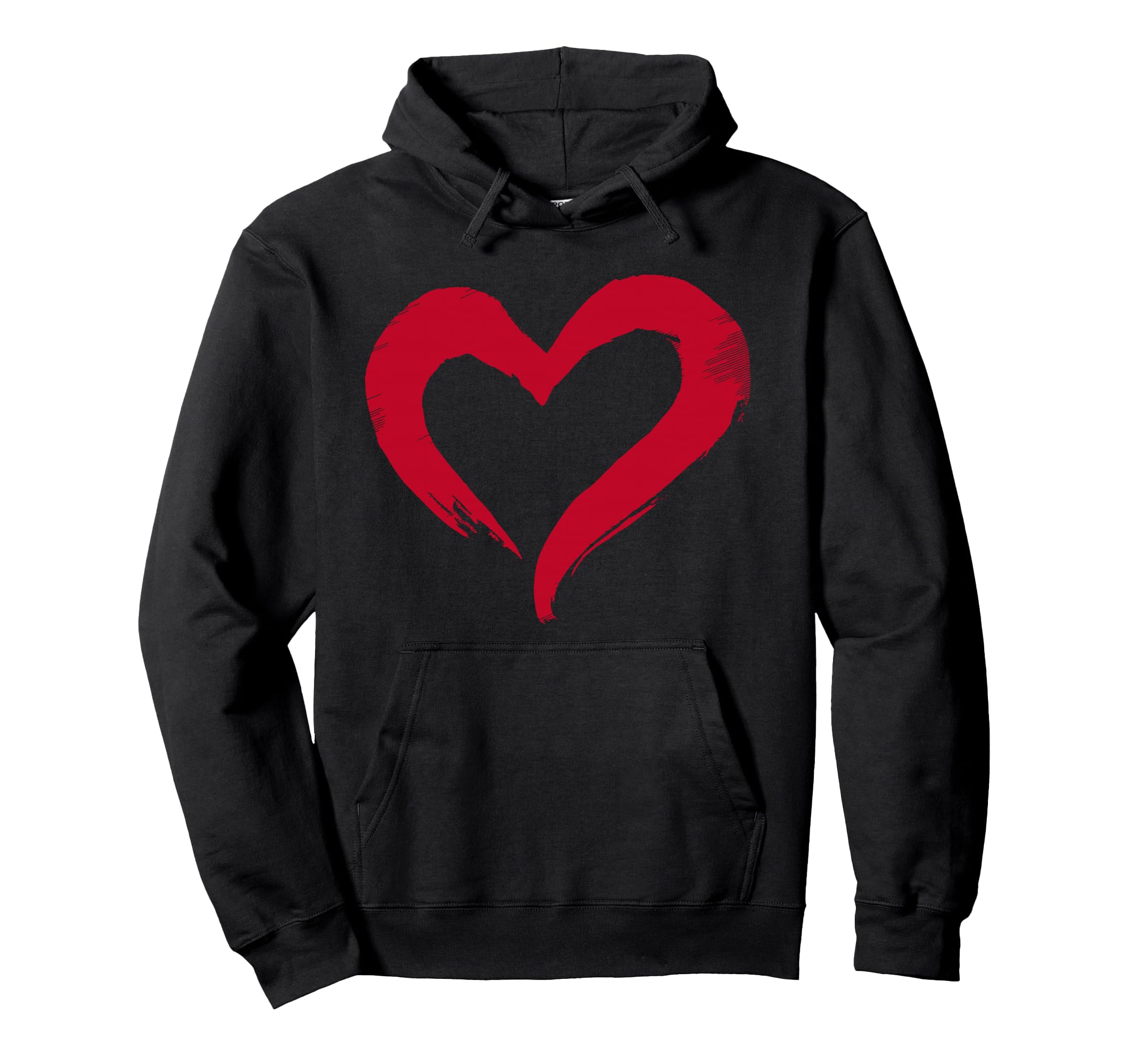Valentines Day Heart Love Couple Hoodie - Custom Art Print Men Women