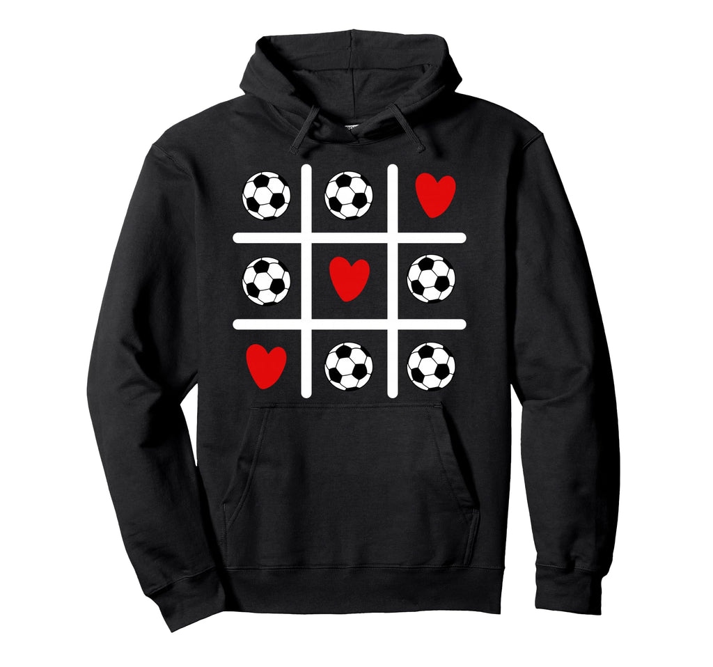 Valentine Soccer Love Heart Player Hoodie - Custom Art Print for Adults
