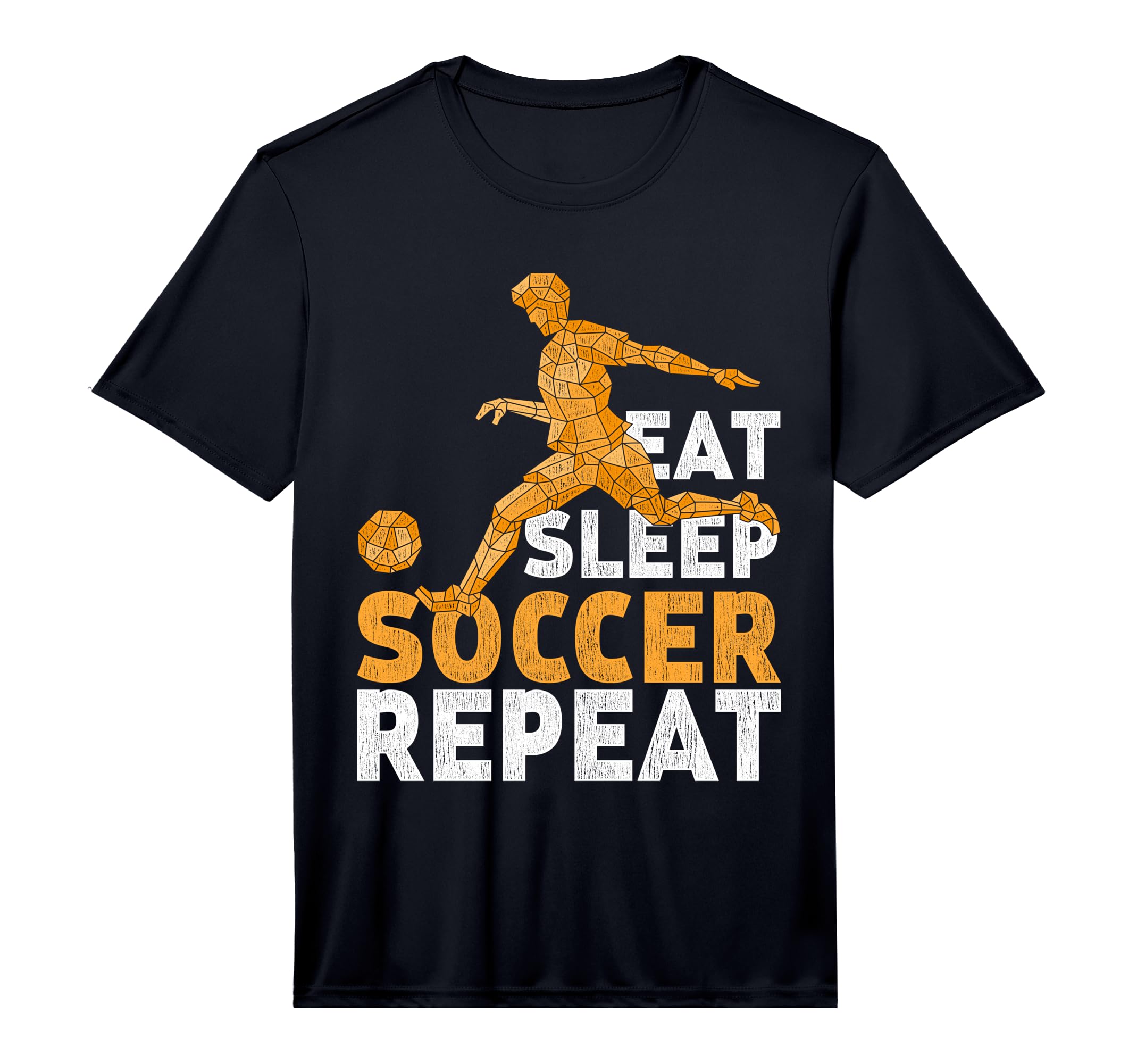 Eat Sleep Soccer Repeat Soccer T-Shirt - Fun Novelty Design Unisex