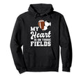 My Heart Is Those Fields Soccer Player Hoodie - Aesthetic Graphic Unisex
