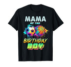 Mama Birthday Basketball Soccer Ball T-Shirt - Novelty Apparel Men Women