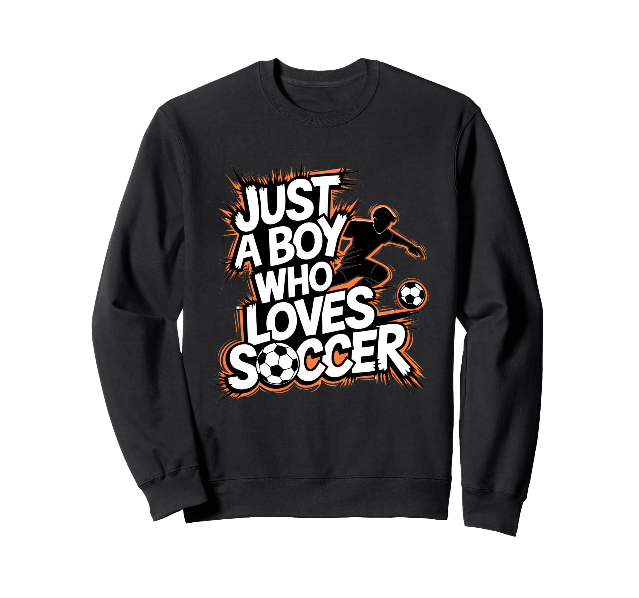 Soccer Players Soccer Soccer Sweatshirt - Minimalist Print for Adults