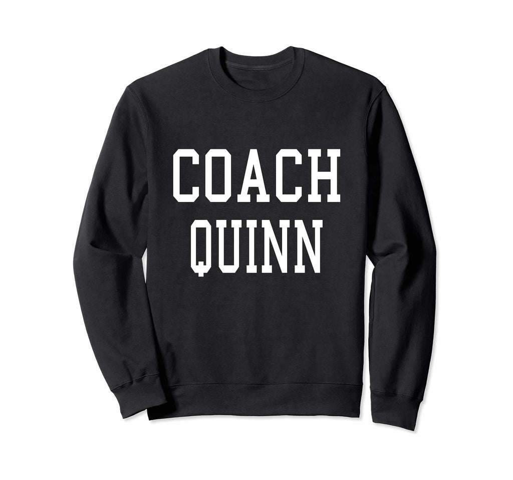 Coach Quinn Custom Football Sweatshirt - Aesthetic Graphic for Adults