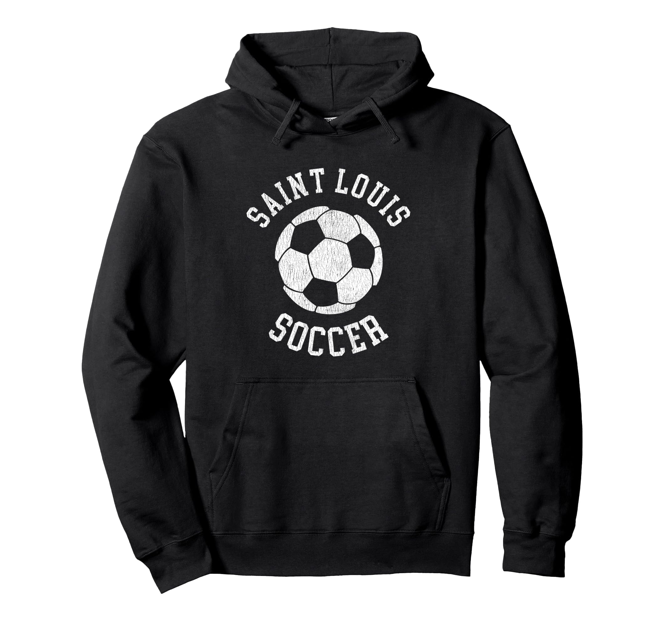 Saint Louis Soccer Distressed 90S Hoodie - Streetwear Style Unisex