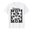 Soccer Mom Mama Coquette Bow Game Day T-Shirt - Unique Graphic Unisex