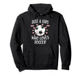 Just Soccer Love Soccer Sports Hoodie - Custom Art Print for Adults