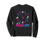 Soccer Time Clock Sweatshirt - Graphic Print for Adults
