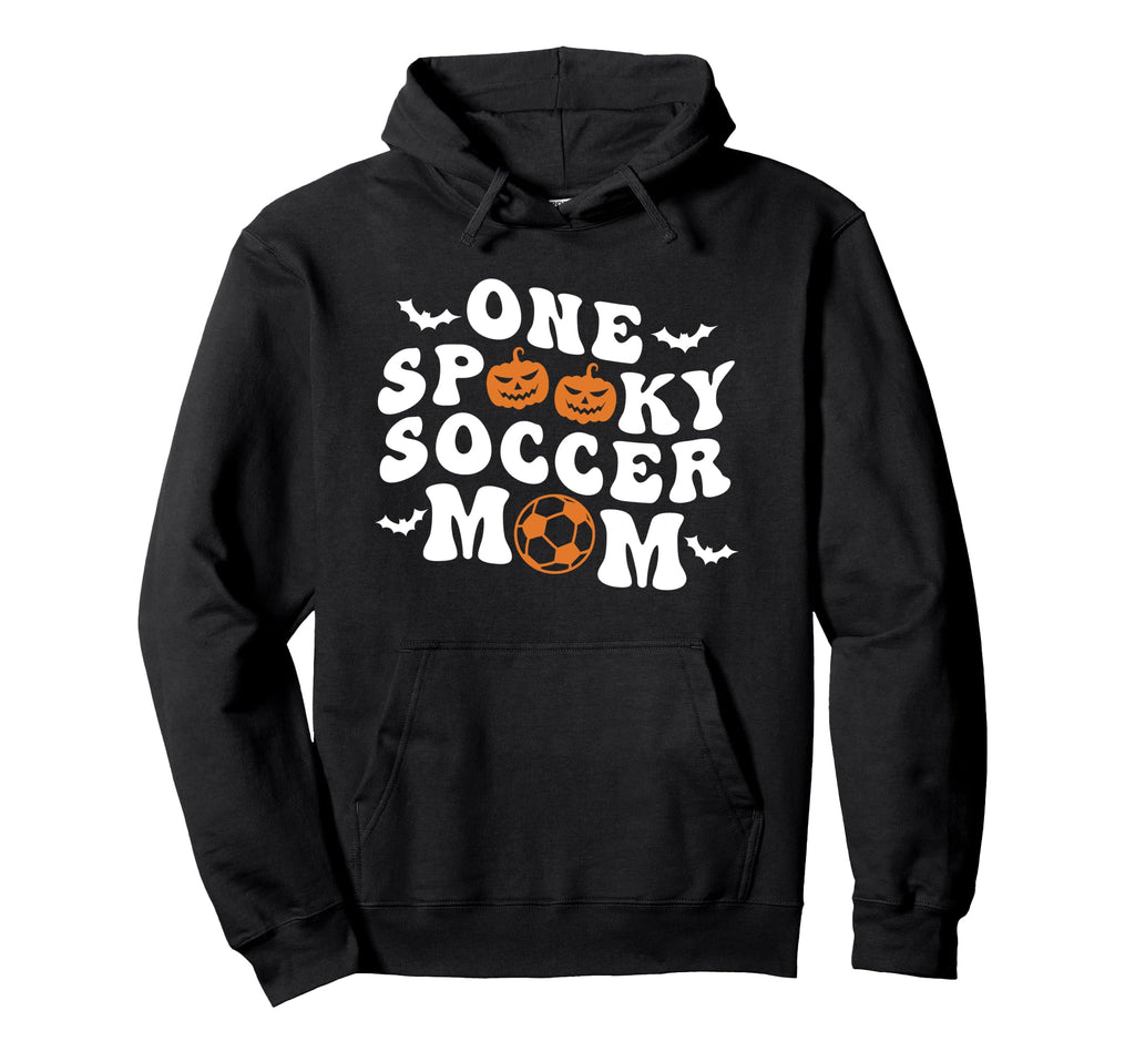 One Spooky Soccer Mom Halloween Groovy Hoodie - Aesthetic Graphic Unisex