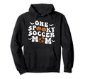 One Spooky Soccer Mom Halloween Groovy Hoodie - Aesthetic Graphic Unisex