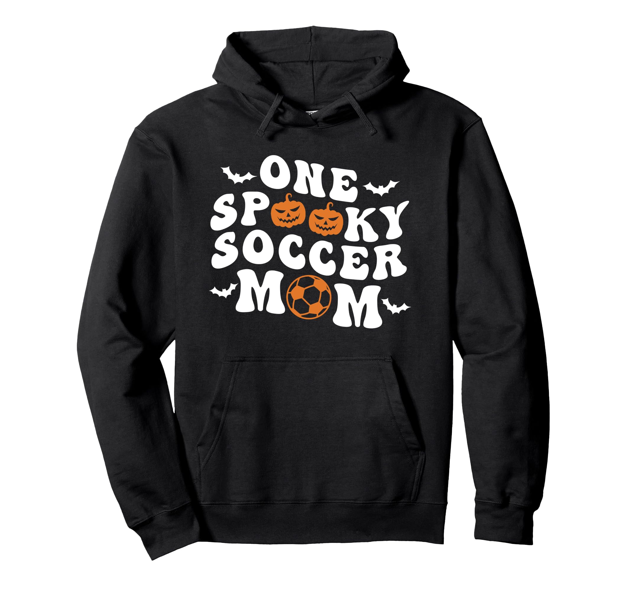 One Spooky Soccer Mom Halloween Groovy Hoodie - Aesthetic Graphic Unisex