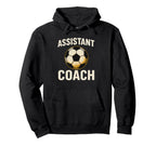 Assistant Soccer Coach Distressed Ball Hoodie - Graphic Print Men Women