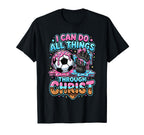 I Can Do All Things Through Christ T-Shirt - Minimalist Print for Adults