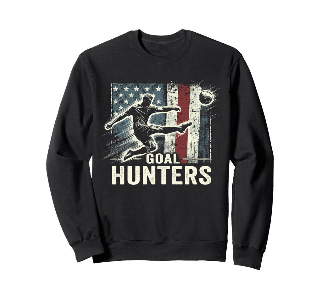 Goal Hunters Patriotic Soccer Sweatshirt - Casual Everyday Wear Men Women
