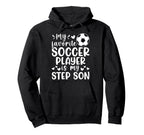 Proud Soccer Step Mom Soccer Player Hoodie - Aesthetic Graphic Men Women