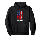 American Football Distressed Usa Flag Hoodie - Streetwear Style for Adults