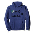Funny Soccer Player Math Goal Lover Hoodie - Trendy Graphic Men Women
