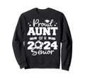 Proud Aunt 2024 Senior Funny Sweatshirt - Custom Art Print Men Women