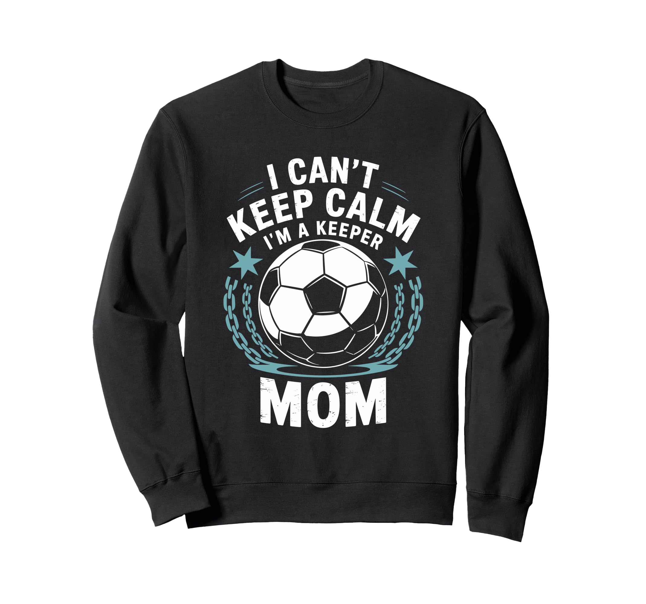 Team Soccer Lover I Cant Keep Calm Im Sweatshirt - Minimalist Print Unisex