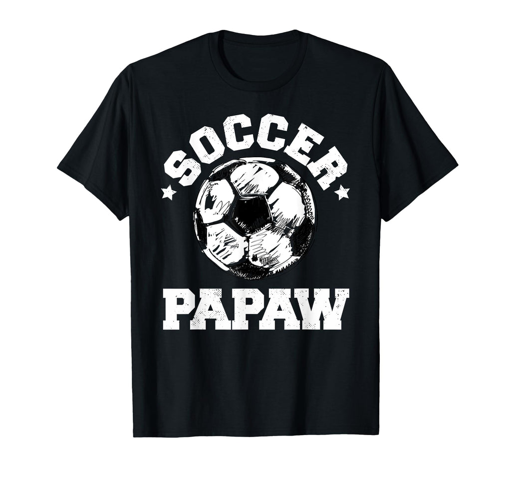 Soccer Papaw Soccer Ball Distressed Funny T-Shirt - Unique Graphic Unisex
