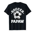 Soccer Papaw Soccer Ball Distressed Funny T-Shirt - Unique Graphic Unisex