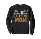 Womens Soccer Mom Mama Mothers Day Sweatshirt - Unique Graphic Men Women