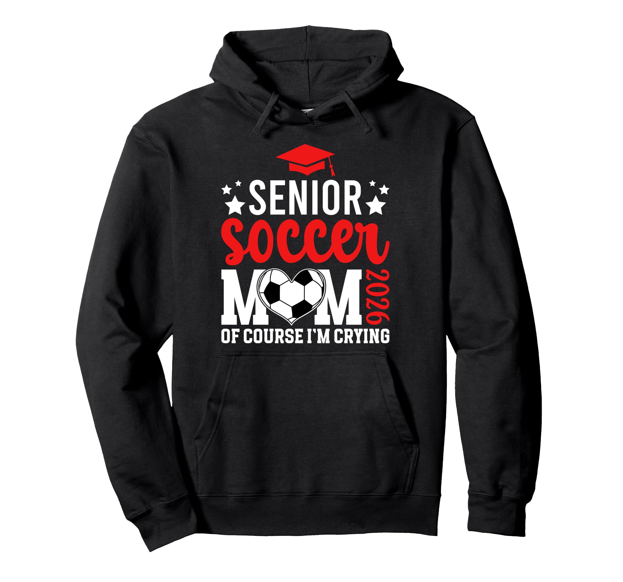 Proud Soccer Senior Mom 2026 Soccer Hoodie - Aesthetic Graphic Men Women