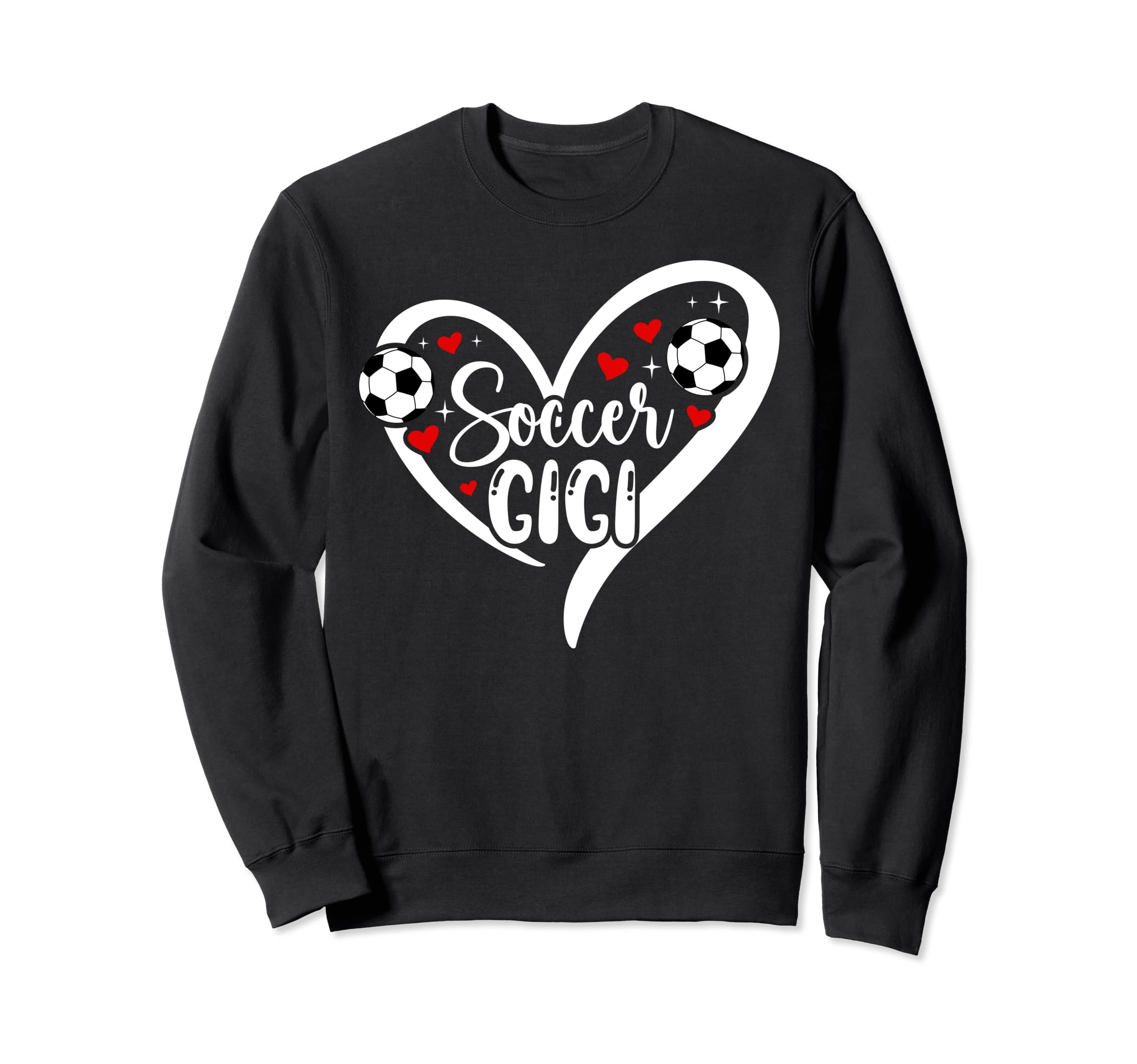 Soccer Gigi Heart Grandma Gigi Sweatshirt - Novelty Apparel Men Women