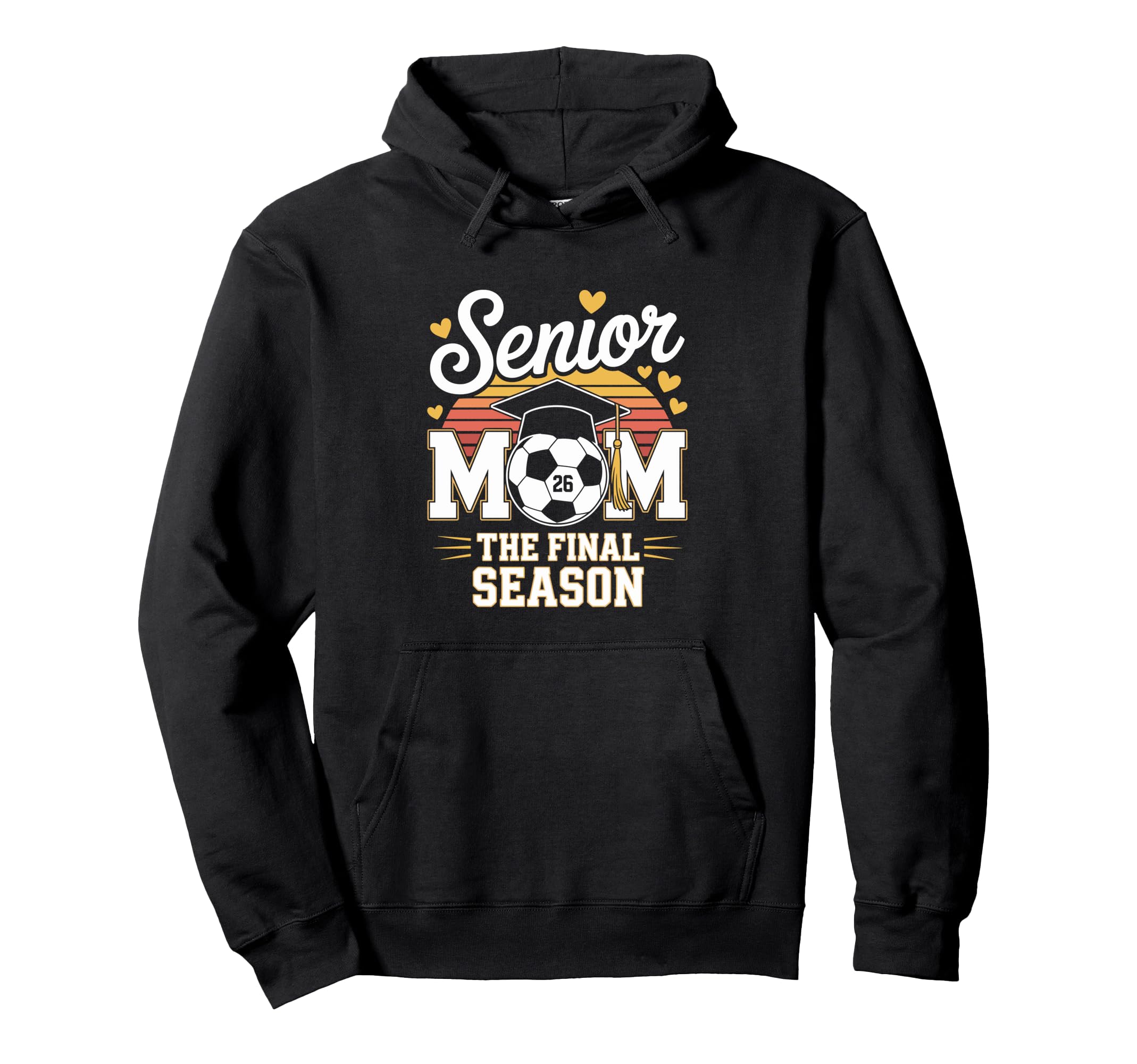 Senior Soccer Mom Class 2026 Hoodie - Custom Art Print Unisex