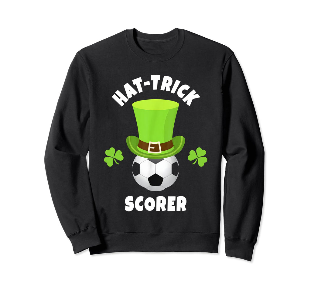 Soccer Striker Hat Trick Scorer Sweatshirt - Unique Graphic Men Women