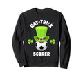 Soccer Striker Hat Trick Scorer Sweatshirt - Unique Graphic Men Women