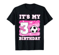 Its My 3Rd Birthday Soccer Theme 3 T-Shirt - Streetwear Style Men Women
