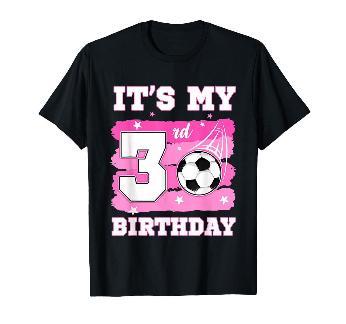 Its My 3Rd Birthday Soccer Theme 3 T-Shirt - Streetwear Style Men Women