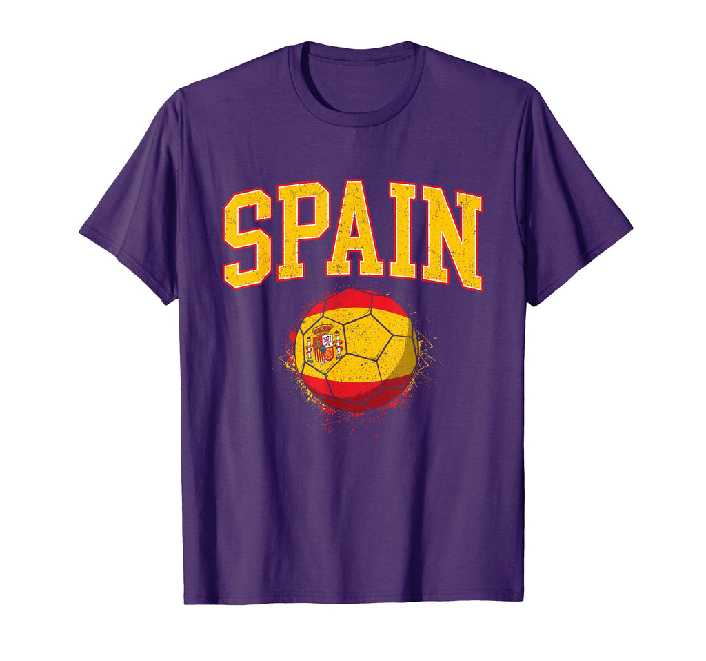 Spain Spanish Soccer Football T-Shirt - Minimalist Print for Adults