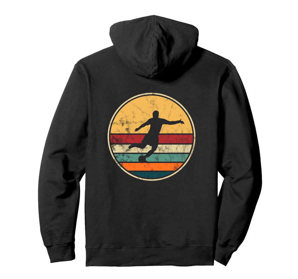 Soccer Player Distressed Football Hoodie - Custom Art Print Men Women