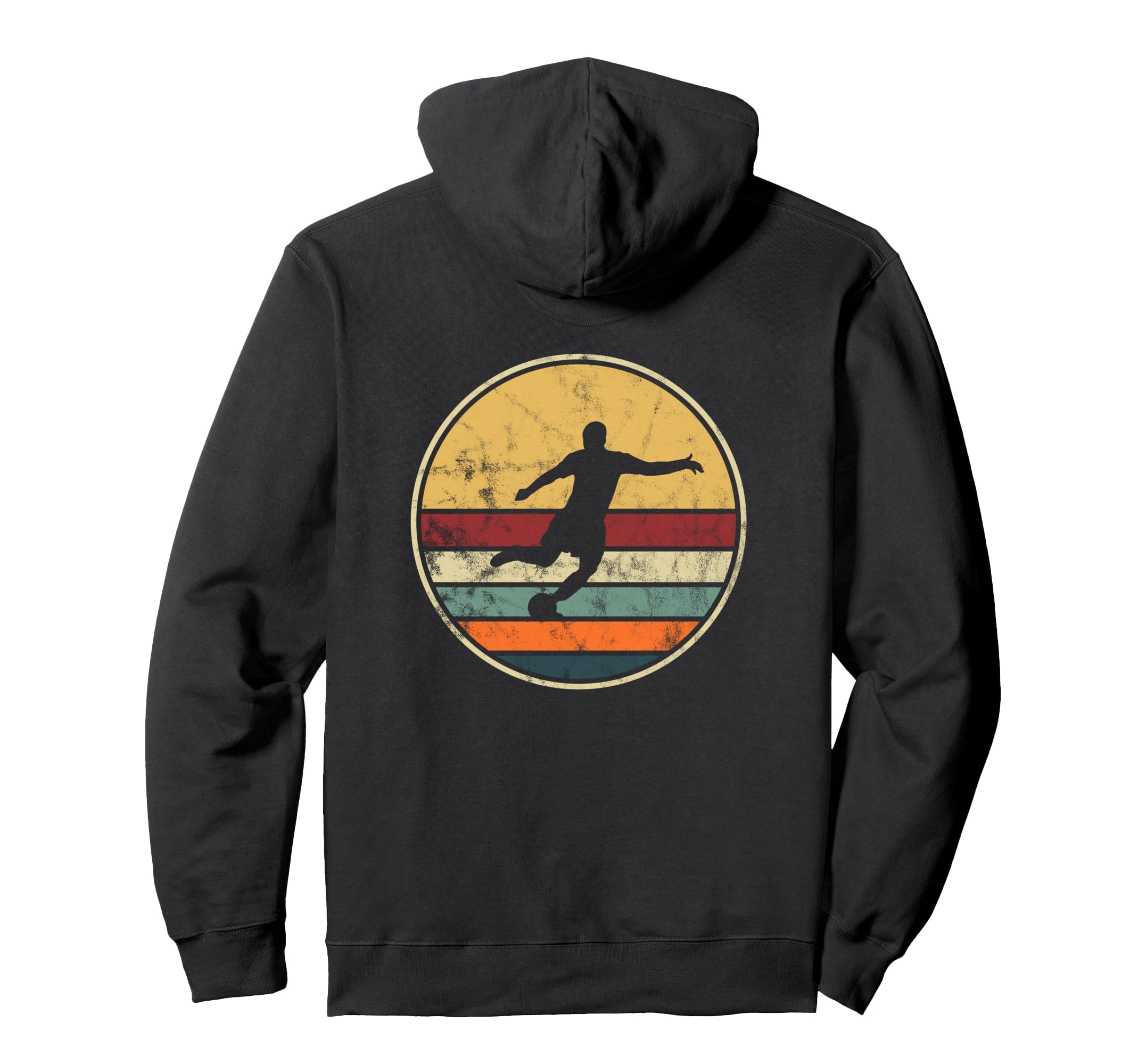 Soccer Player Distressed Football Hoodie - Custom Art Print Men Women