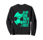 Funny Goaltender Soccer Goalie Sweatshirt - Fun Novelty Design Men Women